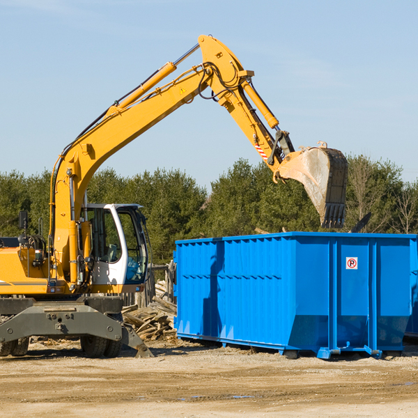 are there any restrictions on where a residential dumpster can be placed in Heritage Pines Florida